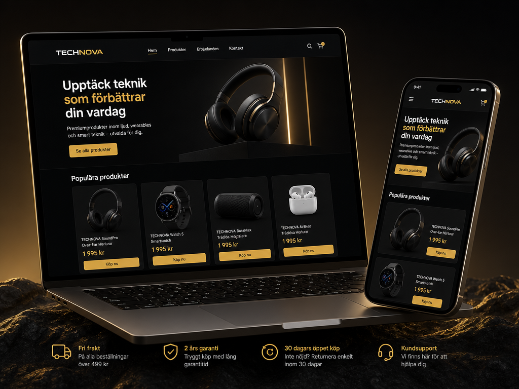 Demobutik TECHNOVA - Ljud, wearables och smart teknik